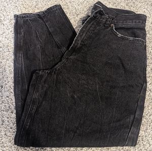Old Navy, black balloon jeans, size 10